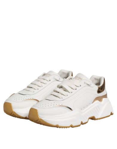 Gold DAYMASTER Leather Sneakers Women's Shoes (Pre-Owned) - Dolce & Gabbana - Modalova