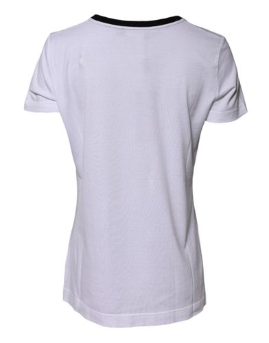 Eleganza Cotton Crew Neck Tee Women's T-shirt (Pre-Owned) - Dolce & Gabbana - Modalova
