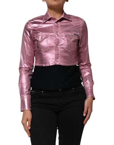 Cotton Stretch Collared Cropped Women's Jacket (Pre-Owned) - Dolce & Gabbana - Modalova