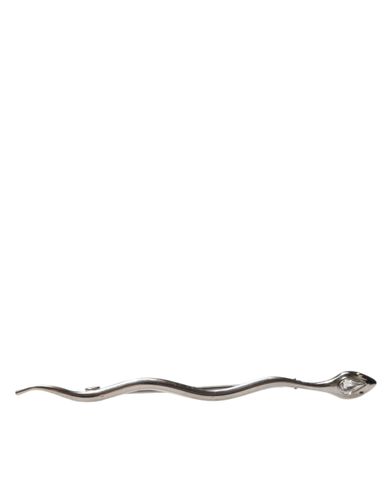 Brass Crystal Spilla Serpente Mens Brooch Men's Pin - Dolce & Gabbana - Modalova