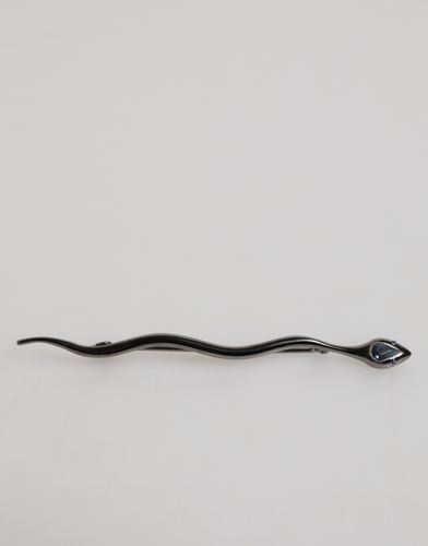 Brass Crystal Spilla Serpente Mens Brooch Men's Pin - Dolce & Gabbana - Modalova