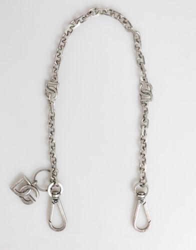 Tone Brass DG Logo Detailing Chain Men Men's Necklace - Dolce & Gabbana - Modalova