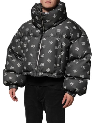 DG Monogram Full Zip Puffer Men Men's Jacket - Dolce & Gabbana - Modalova
