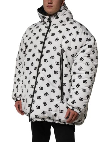 DG Monogram Hooded Puffer Men's Jacket - Dolce & Gabbana - Modalova