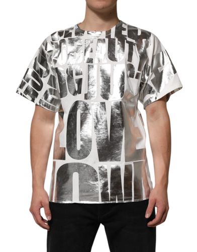 Metallic Print Cotton CrewNeck Men's T-shirt (Pre-Owned) - Dolce & Gabbana - Modalova