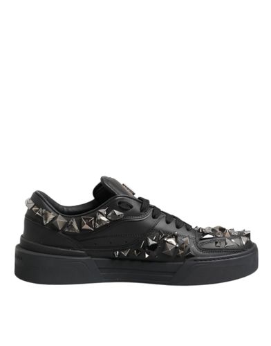 Leather Studded Low Top Sneakers Men's Shoes - Dolce & Gabbana - Modalova