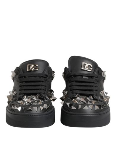 Leather Studded Low Top Sneakers Men's Shoes - Dolce & Gabbana - Modalova