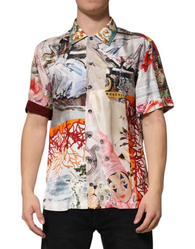 Shell Print Hawaii Casual Men's Shirt - Dolce & Gabbana - Modalova