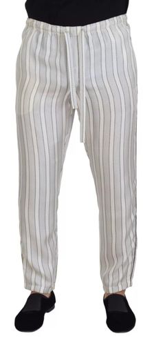Stripes Silk Lounge Trouser Men's Pants - Dolce & Gabbana - Modalova