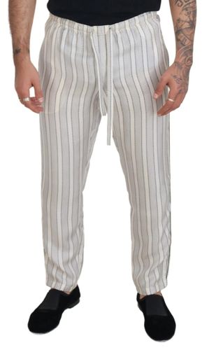 Stripes Silk Lounge Trouser Men's Pants - Dolce & Gabbana - Modalova