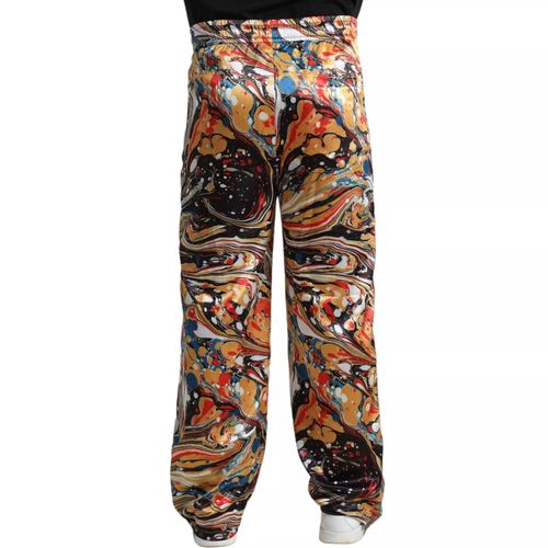 Marble Print Satin Trouser Men's Pants (Pre-Owned) - Dolce & Gabbana - Modalova