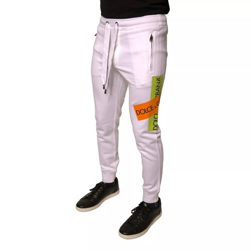 Logo Tape Jogger Cotton Sweatpant Men's Pants - Dolce & Gabbana - Modalova
