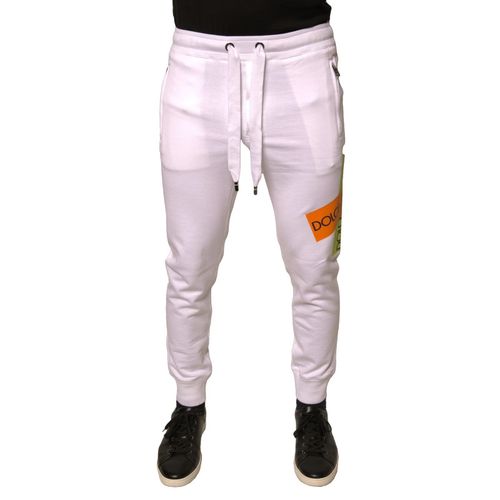 Logo Tape Jogger Cotton Sweatpant Men's Pants - Dolce & Gabbana - Modalova