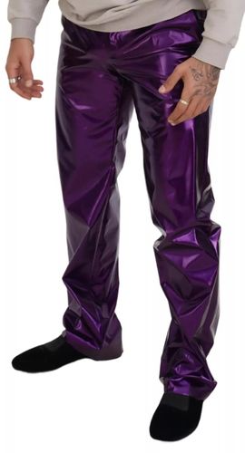 Metallic Nylon Straight Trouser Men's Pants (Pre-Owned) - Dolce & Gabbana - Modalova
