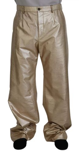 Metallic Polyester Straight Trouser Men's Pants (Pre-Owned) - Dolce & Gabbana - Modalova