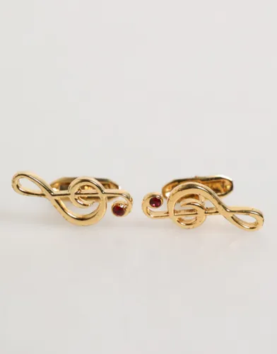 Musical Note Metal Brass Pin Men Accessory Men's Cufflinks - Dolce & Gabbana - Modalova