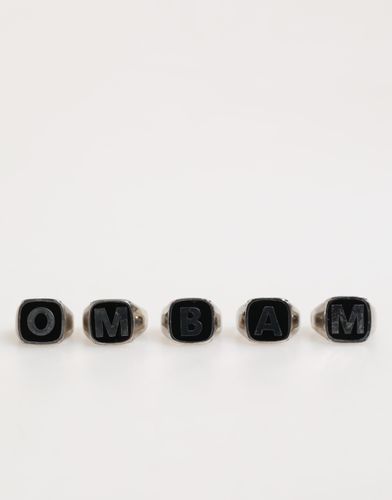 Tone Brass LetteMen's Set 5 Pieces Adjustable Men's Ring - Dolce & Gabbana - Modalova