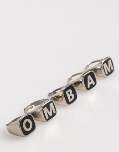 Tone Brass LetteMen's Set 5 Pieces Adjustable Men's Ring - Dolce & Gabbana - Modalova