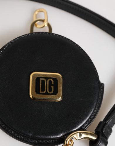 Round Leather DG Logo Coin Purse Lanyard Men's Wallet - Dolce & Gabbana - Modalova