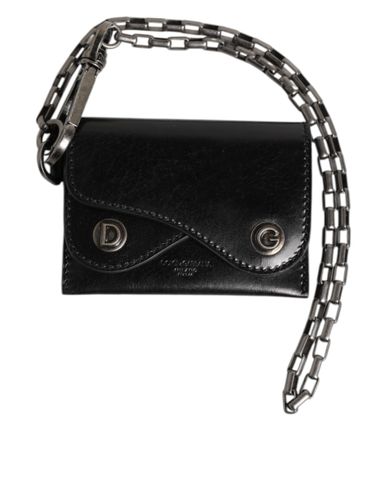 Cavallo Leather Wallet Chain Snap Bifold Card Men's Holder - Dolce & Gabbana - Modalova