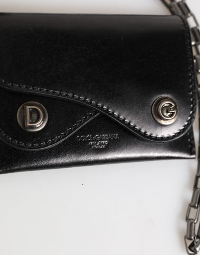 Cavallo Leather Wallet Chain Snap Bifold Card Men's Holder - Dolce & Gabbana - Modalova