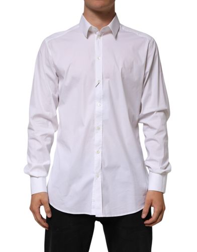 Cotton GOLD Long Sleeves Formal Men's Shirt - Dolce & Gabbana - Modalova
