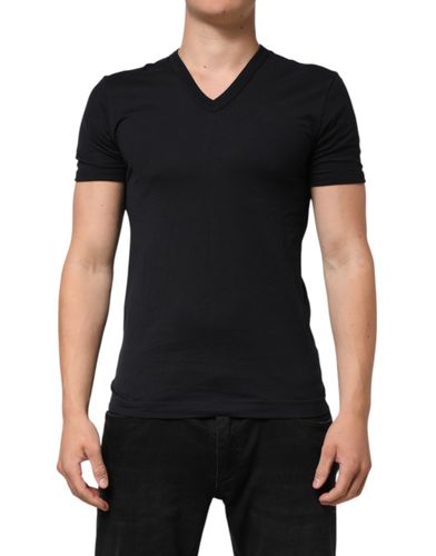 Cotton Plain V-Neck Men Shirt Men's T-shirt (Pre-Owned) - Dolce & Gabbana - Modalova