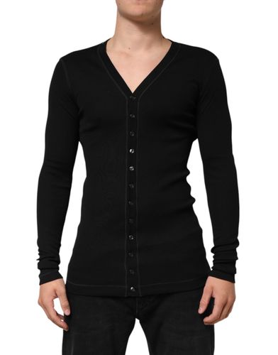 Cotton Button Up Men Cardigan Men's Sweater - Dolce & Gabbana - Modalova