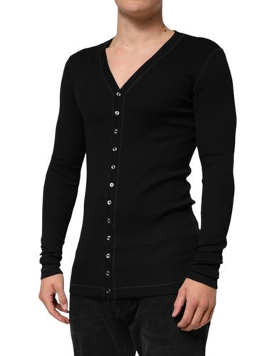 Cotton Button Up Men Cardigan Men's Sweater - Dolce & Gabbana - Modalova