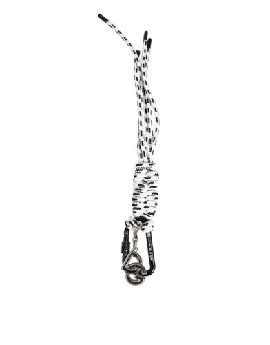 Black White Polyester Tape String DG Logo Keychain Men's Keyring - Dolce & Gabbana - Modalova