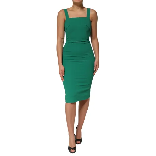 Sleeveless Rayon Bodycon Women's Dress - Dolce & Gabbana - Modalova