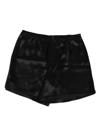 Silk Satin Elastic Men Boxer Short Men's Swimwear - Dolce & Gabbana - Modalova