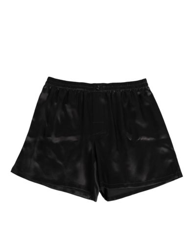 Silk Satin Elastic Men Boxer Short Men's Swimwear - Dolce & Gabbana - Modalova