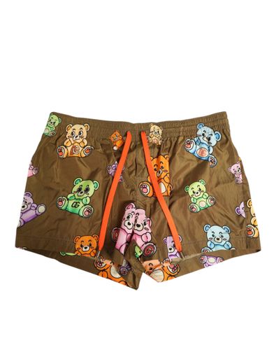 Multicolor Teddy Bear Men Shorts Men's Swimwear - Dolce & Gabbana - Modalova