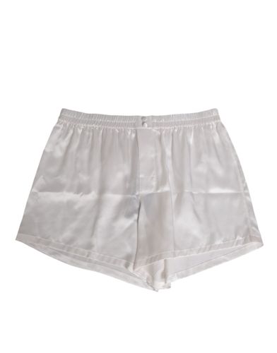 Silk Satin Elastic Men Boxer Short Men's Swimwear - Dolce & Gabbana - Modalova