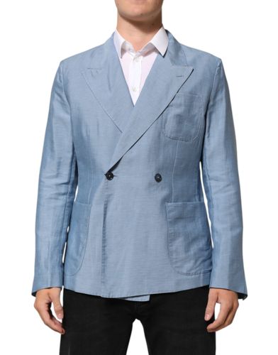 Linen Double Breasted Men Jacket Men's Blazer - Dolce & Gabbana - Modalova