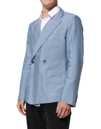 Linen Double Breasted Men Jacket Men's Blazer - Dolce & Gabbana - Modalova