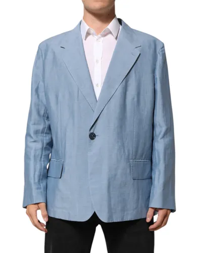 Linen Double Breasted Men Jacket Men's Blazer (Pre-Owned) - Dolce & Gabbana - Modalova