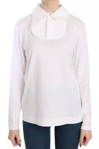 Cotton Longsleeve Collared Women's Blouse - Dolce & Gabbana - Modalova
