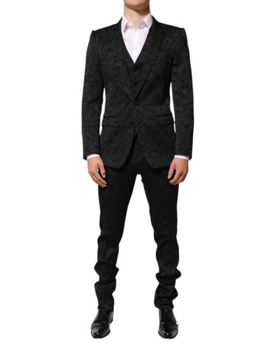 Piece Brocade Jacquard Suit Men's MARTINI - Dolce & Gabbana - Modalova