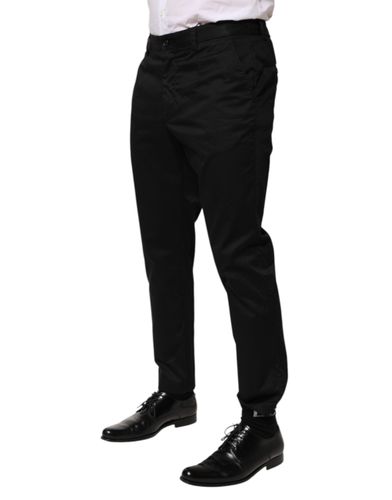 Cotton Tapered Men Formal Trousers Men's Pants (Pre-Owned) - Dolce & Gabbana - Modalova