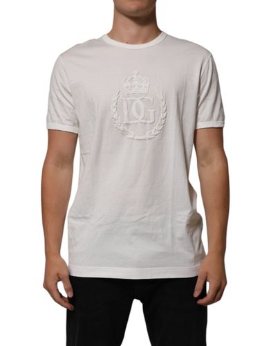Cotton DG Crown Embossed Men Men's T-shirt (Pre-Owned) - Dolce & Gabbana - Modalova