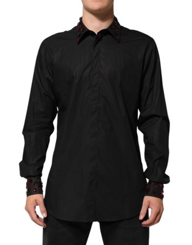 Cotton Embellished Collar Men’s Men's Shirt - Dolce & Gabbana - Modalova