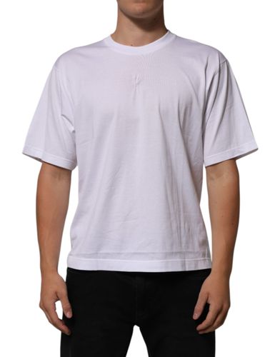 Cotton Logo Patch Crew Neck Men Men's T-shirt (Pre-Owned) - Dolce & Gabbana - Modalova