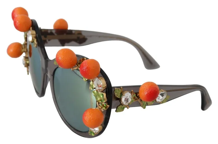 DG4283B Acetate Crystals Orange Appliques Women's Sunglasses (Pre-Owned) - Dolce & Gabbana - Modalova