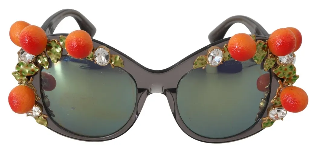 DG4283B Acetate Crystals Orange Appliques Women's Sunglasses (Pre-Owned) - Dolce & Gabbana - Modalova