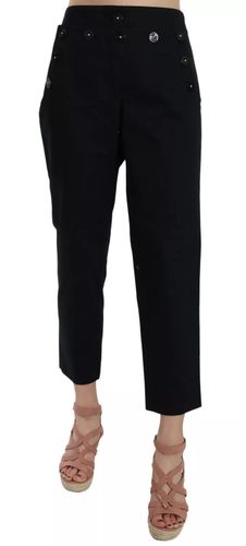 Cropped Front Button Embellished Women's Pants - Dolce & Gabbana - Modalova