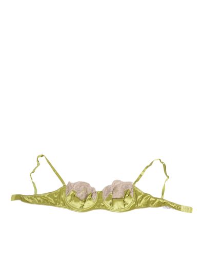 Green Silk Satin Lace Padded Balconnet Women's Underwear - Dolce & Gabbana - Modalova