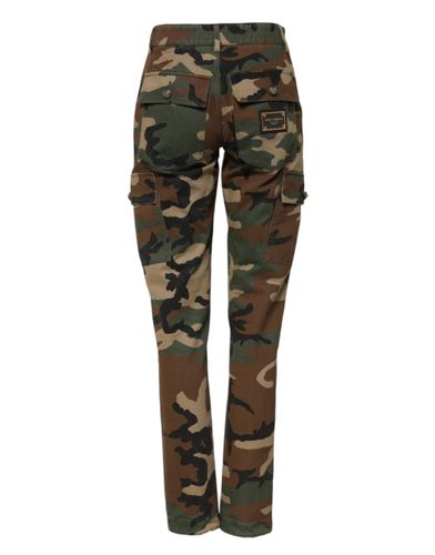 Camouflage Cargo Women's Pants - Dolce & Gabbana - Modalova