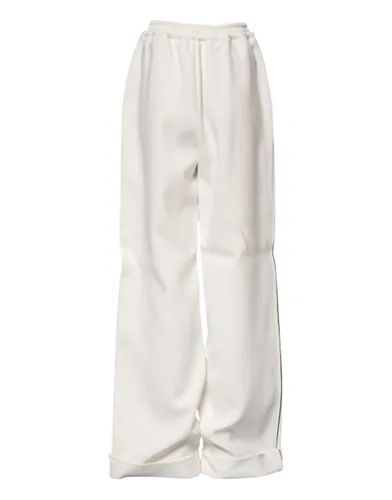 Viscose Wide Leg Pull On Women's Pants - Dolce & Gabbana - Modalova